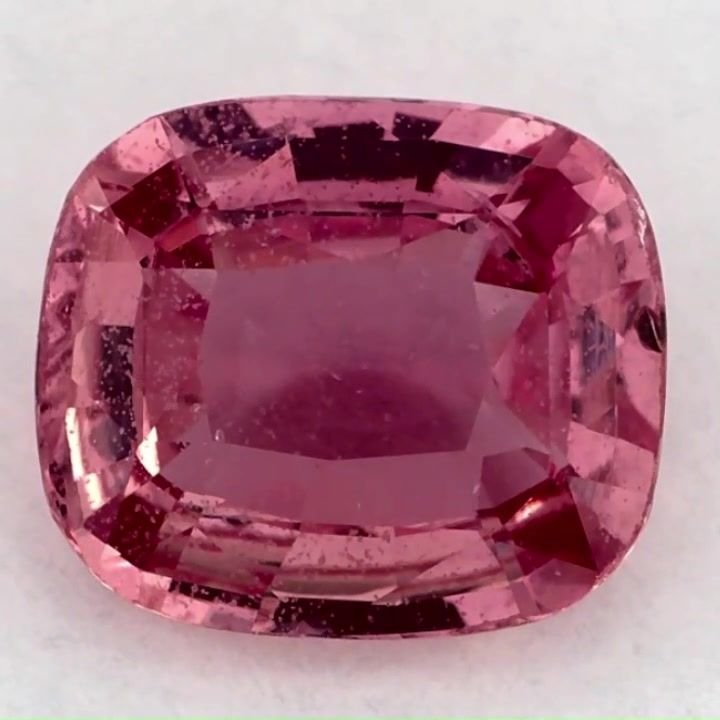 2.05 Carat Pink Cushion Sapphire