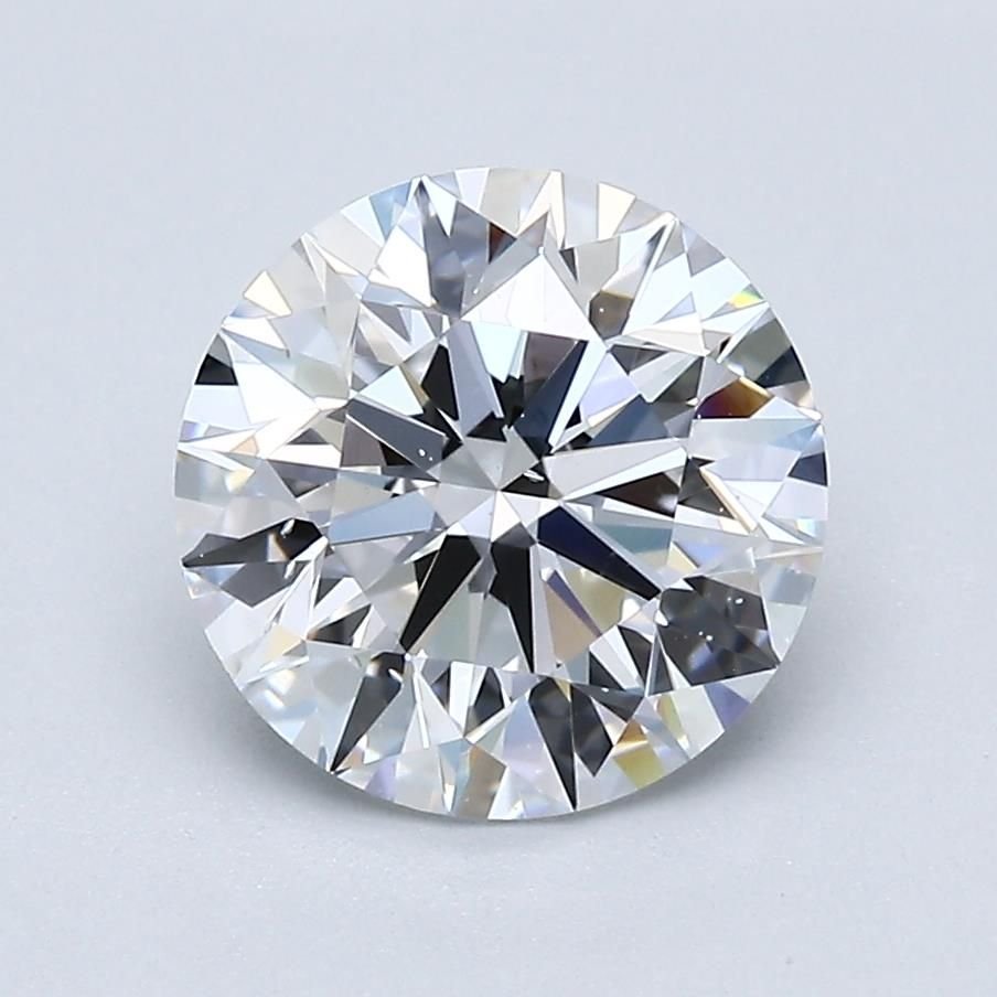 2.24ct D SI1 Rare Carat Ideal Cut Round Diamond