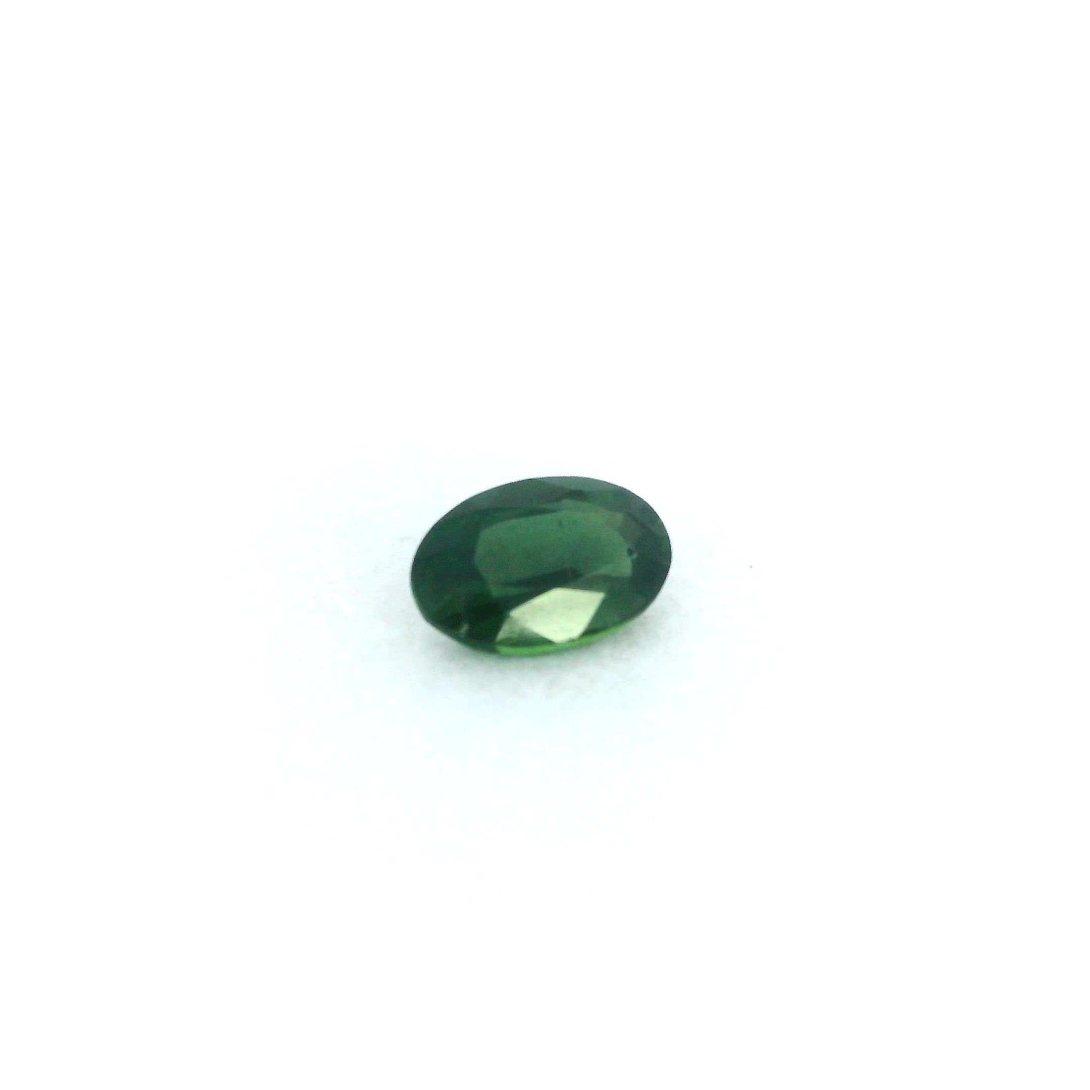 0.59 Carat Green Oval Sapphire