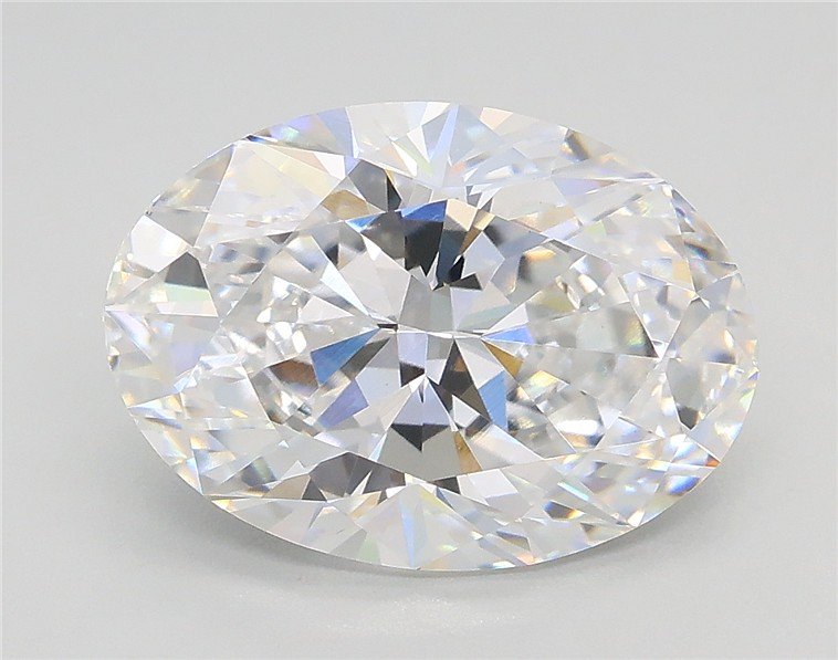 3.51ct D VS1 Rare Carat Ideal Cut Oval Lab Grown Diamond