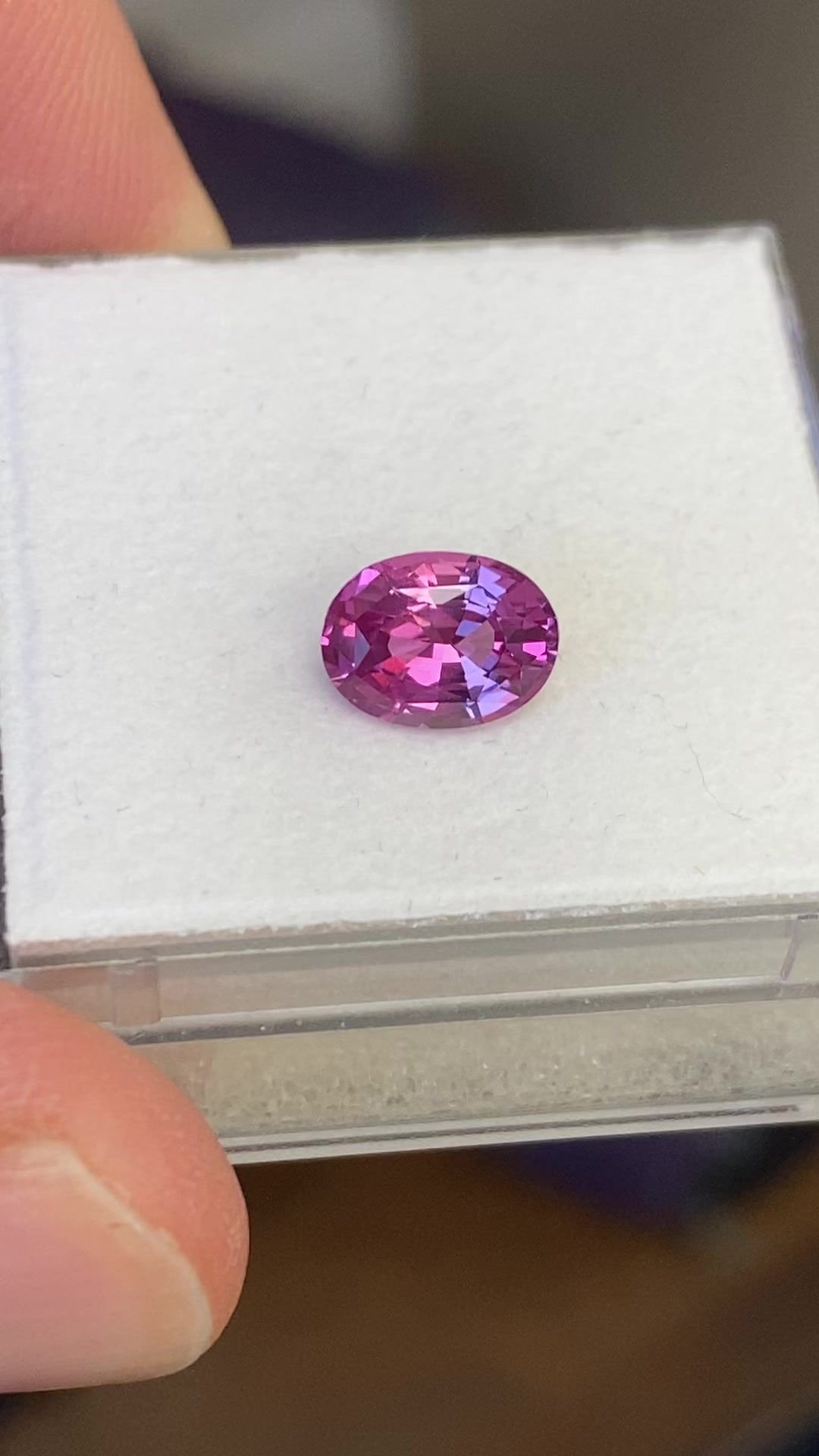 2.11 Carat Pink Oval Sapphire