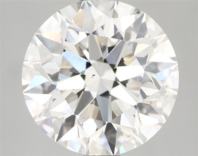 2.55ct F VS2 Rare Carat Ideal Cut Round Diamond