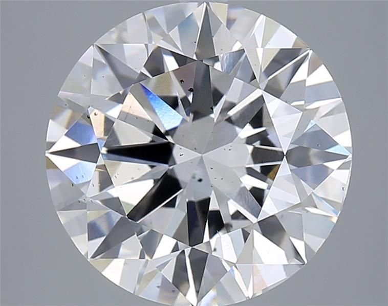 6.00ct F SI1 Very Good Cut Round Lab Grown Diamond