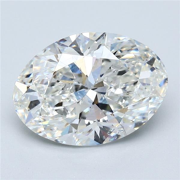 4.09ct H SI1 Rare Carat Ideal Cut Oval Diamond