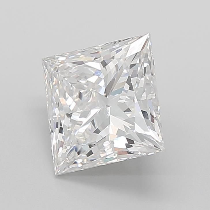 5.05ct E VVS2 Rare Carat Ideal Cut Princess Lab Grown Diamond