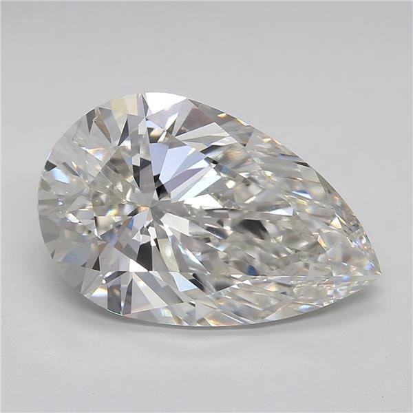 5.59ct G VS1 Rare Carat Ideal Cut Pear Lab Grown Diamond