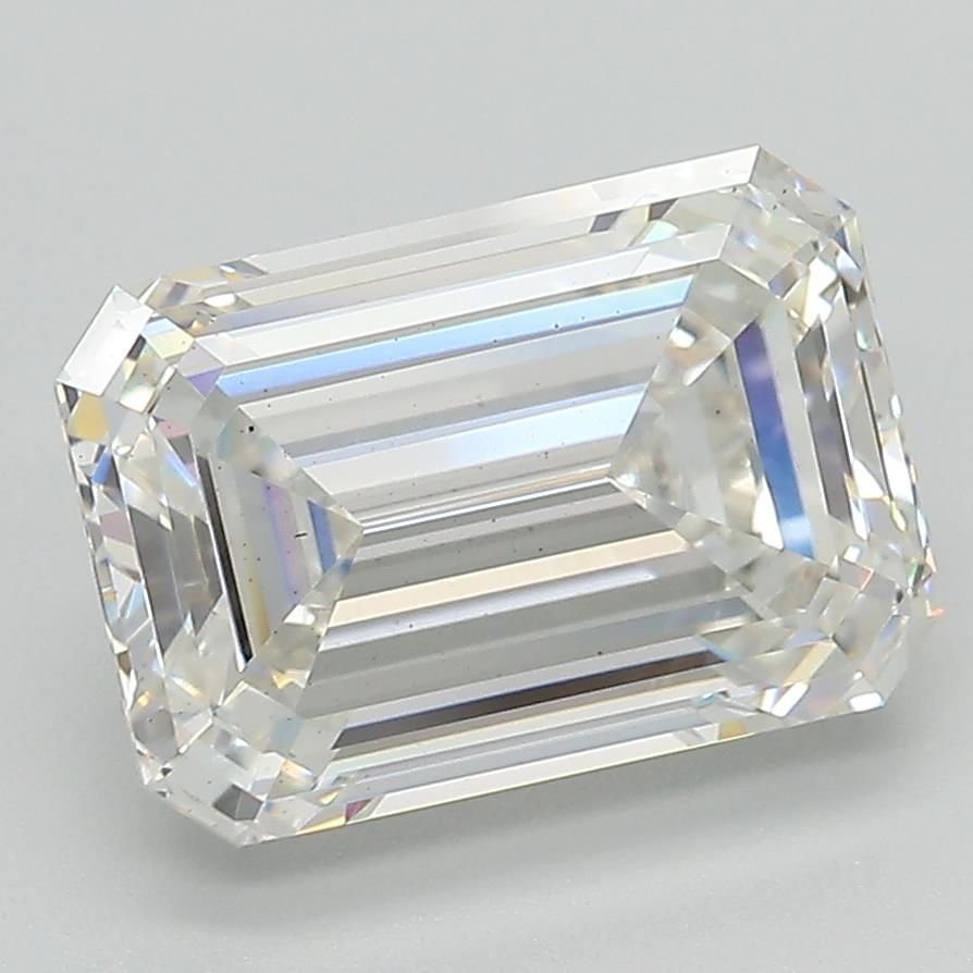 4.07ct G VS2 Rare Carat Ideal Cut Emerald Lab Grown Diamond