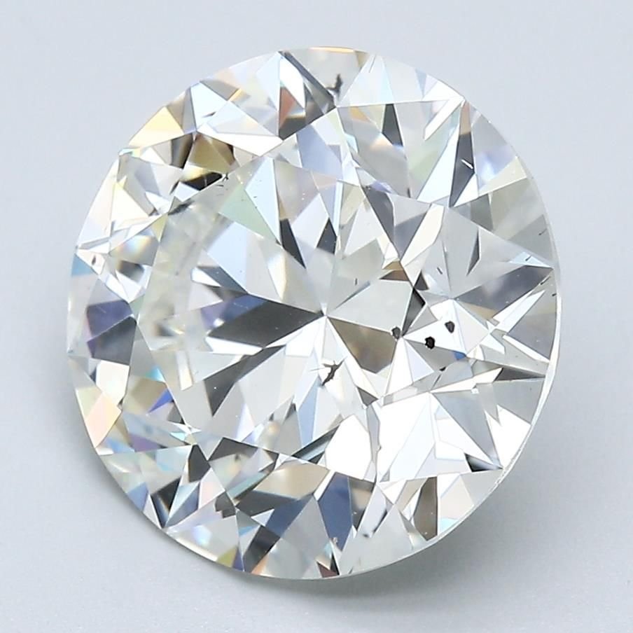 5.51ct I SI1 Rare Carat Ideal Cut Round Diamond