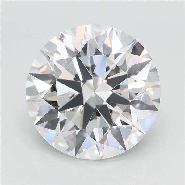 3.08ct E VVS2 Rare Carat Ideal Cut Round Lab Grown Diamond
