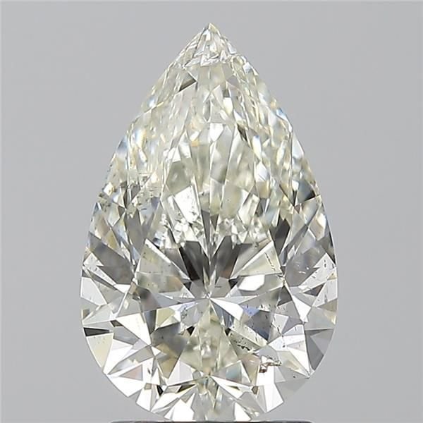 2.18ct J SI2 Rare Carat Ideal Cut Pear Diamond