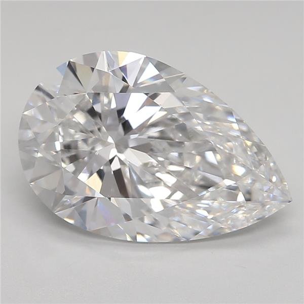 4.02ct E VVS2 Rare Carat Ideal Cut Pear Lab Grown Diamond