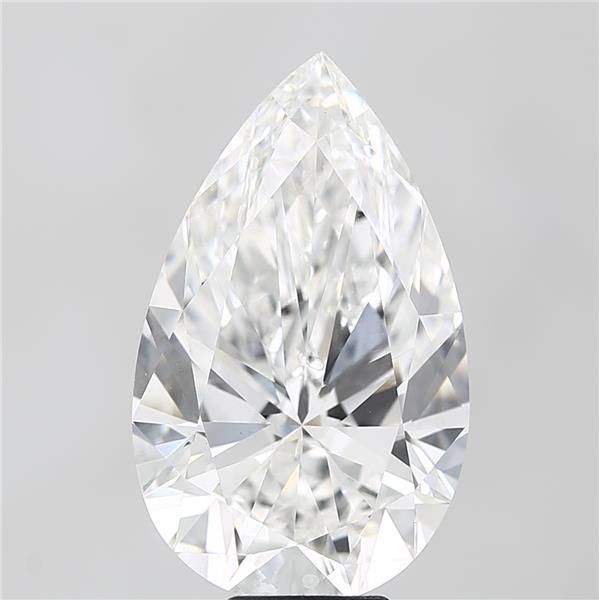 10.01ct F VVS2 Rare Carat Ideal Cut Pear Lab Grown Diamond