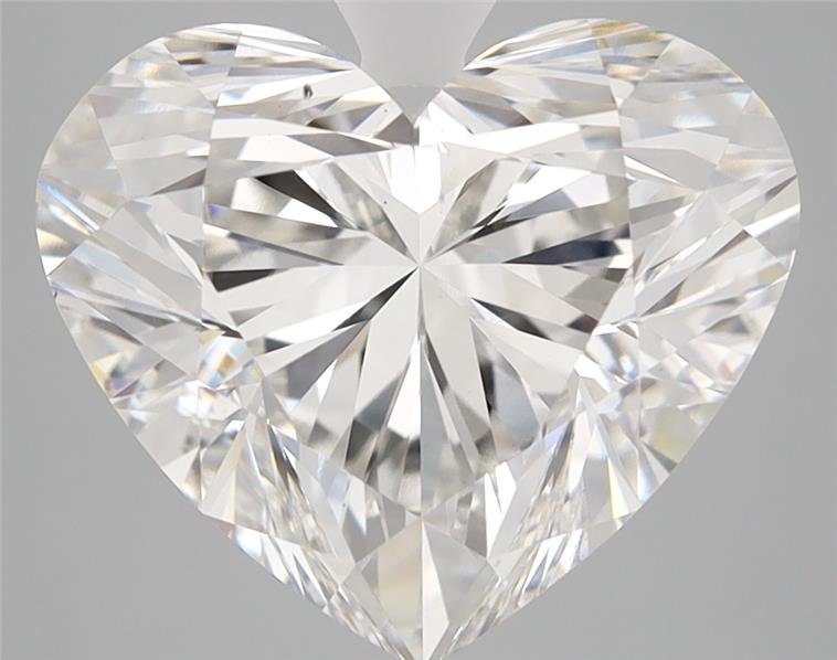 5.55ct F VS2 Rare Carat Ideal Cut Heart Lab Grown Diamond