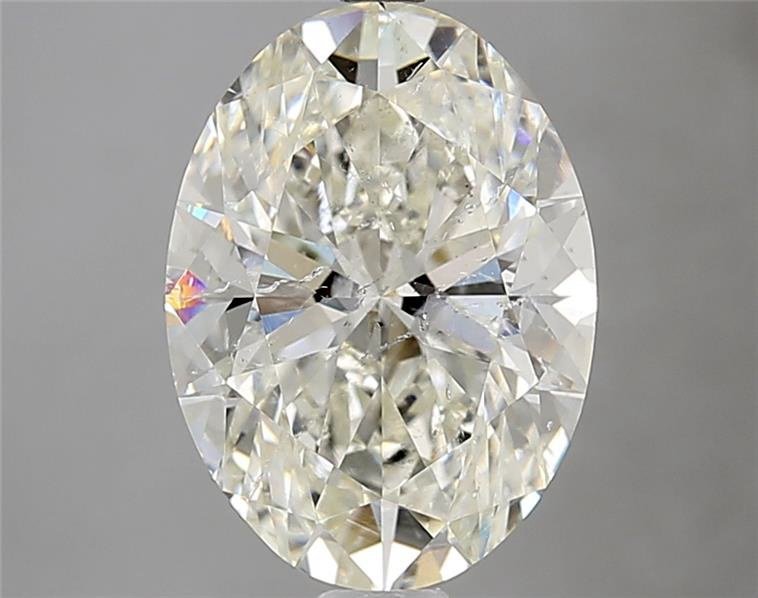 3.83ct K SI2 Rare Carat Ideal Cut Oval Diamond