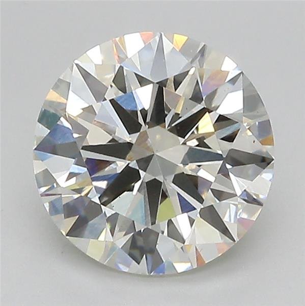 2.47ct J VS2 Rare Carat Ideal Cut Round Lab Grown Diamond
