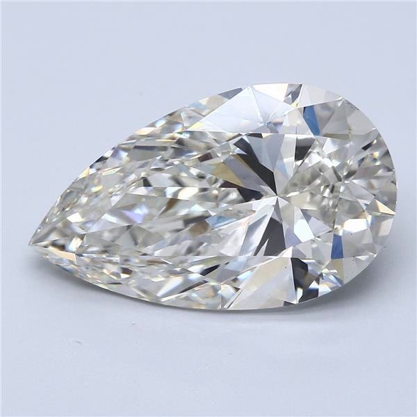 10.02ct I VS1 Rare Carat Ideal Cut Pear Lab Grown Diamond