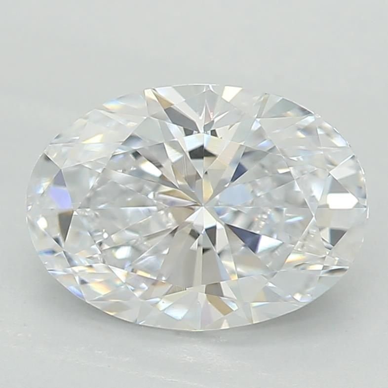 0.87ct D VVS2 Very Good Cut Oval Lab Grown Diamond