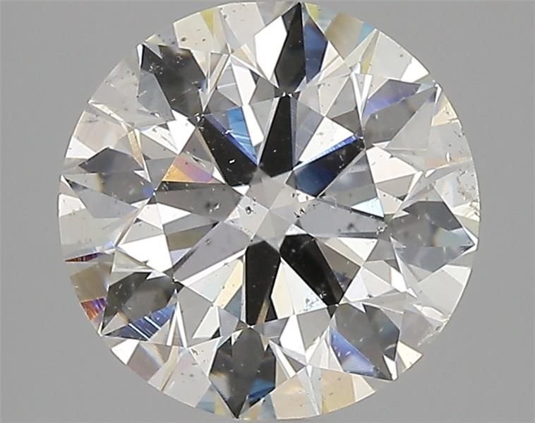 3.04ct I SI2 Rare Carat Ideal Cut Round Diamond