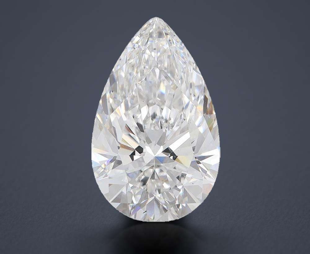 5.00 Carat Pear Lab Diamond