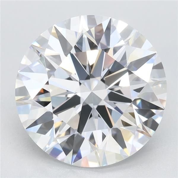 3.21ct D VVS1 Rare Carat Ideal Cut Round Lab Grown Diamond