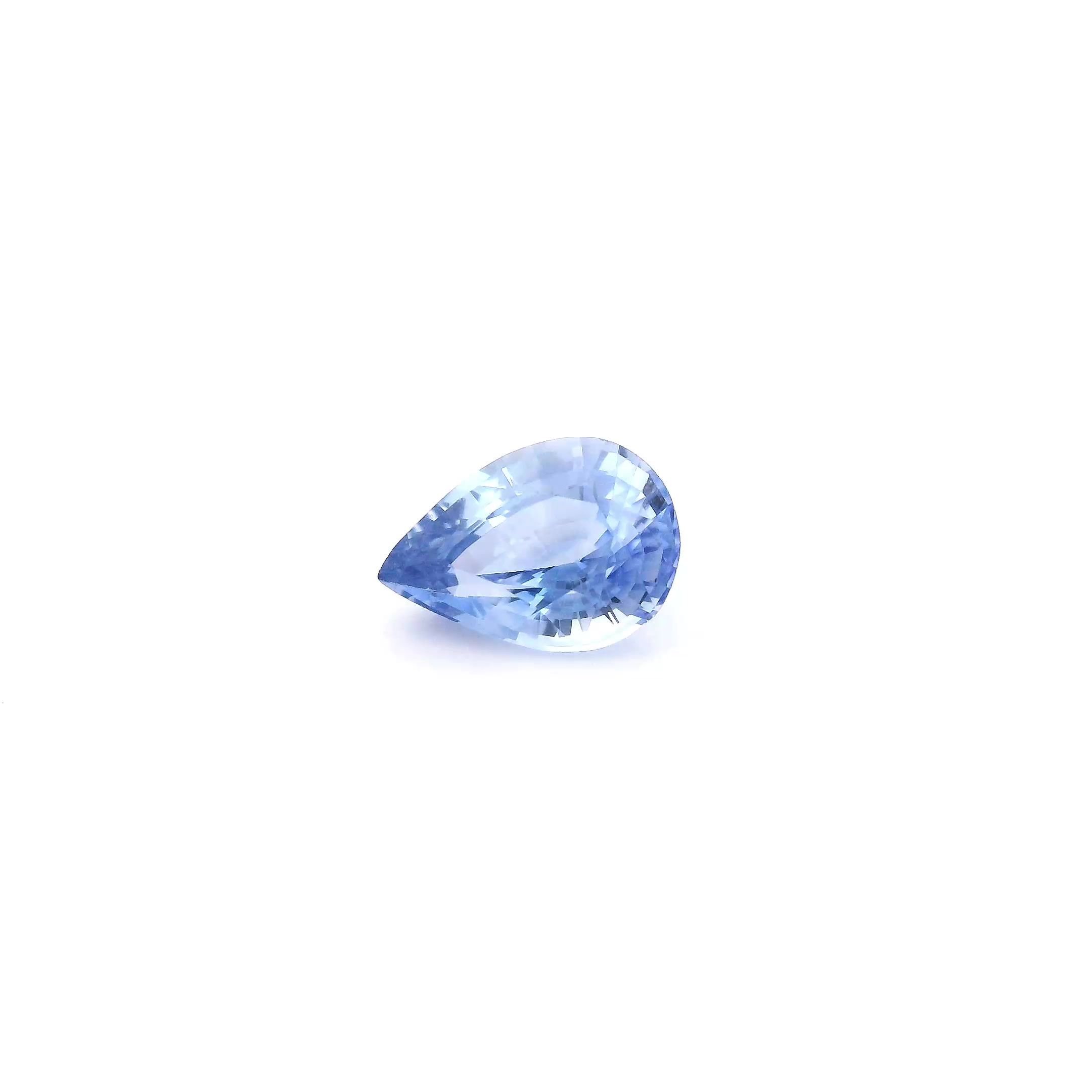 0.78 Carat Blue Pear Sapphire