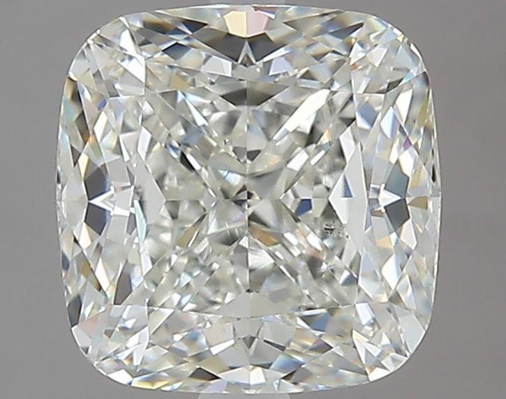 3.03ct I SI1 Rare Carat Ideal Cut Cushion Diamond