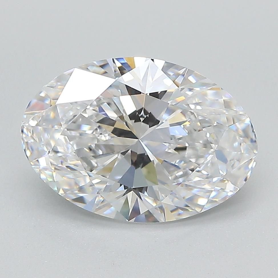 3.02ct F VS1 Rare Carat Ideal Cut Oval Lab Grown Diamond