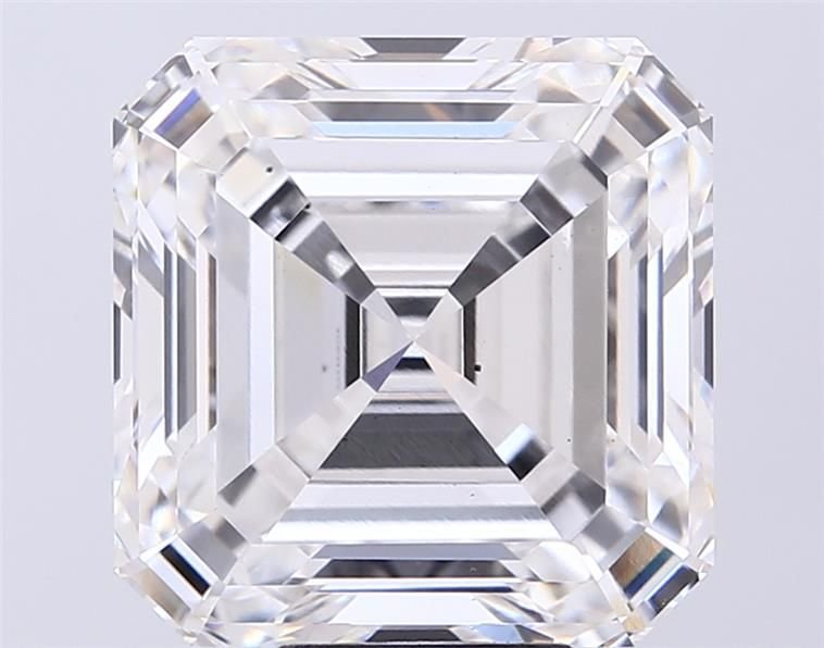 10.05ct F VS2 Rare Carat Ideal Cut Asscher Lab Grown Diamond