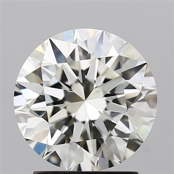 2.13ct J VS2 Rare Carat Ideal Cut Round Diamond