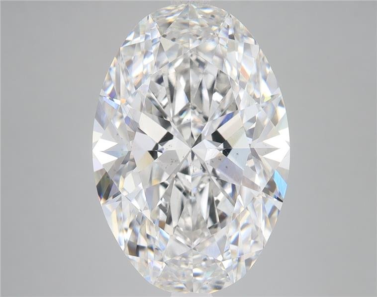 7.66ct F VS2 Rare Carat Ideal Cut Oval Lab Grown Diamond