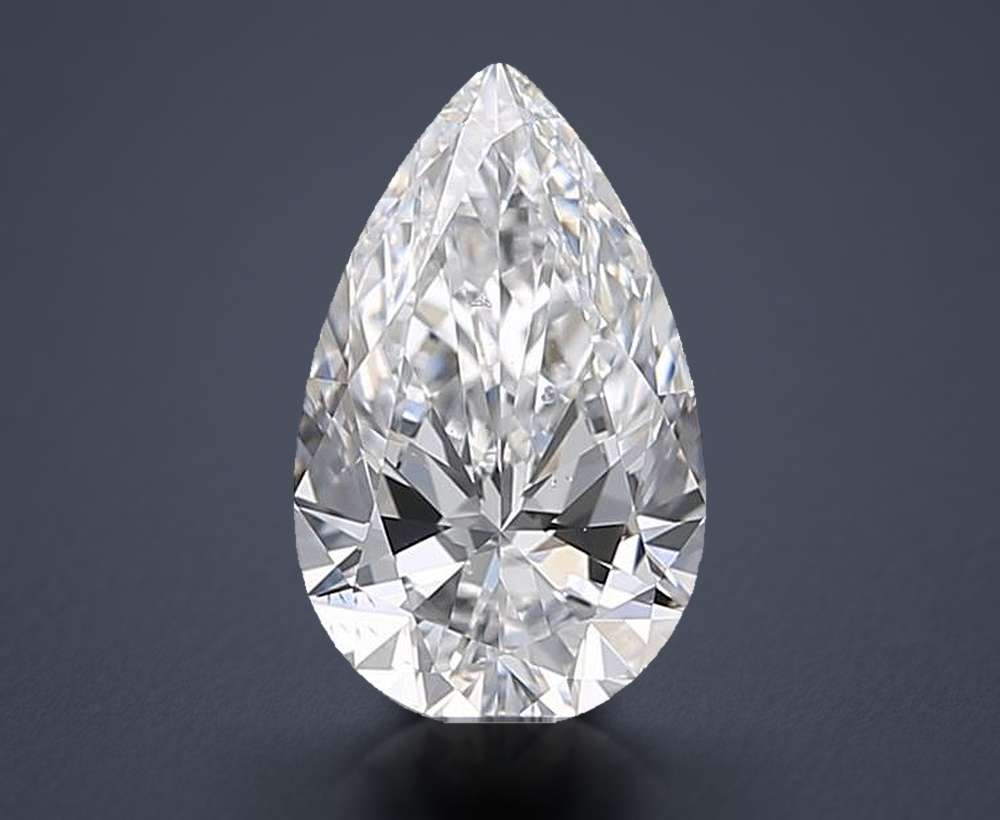 0.71 Carat Pear Natural Diamond