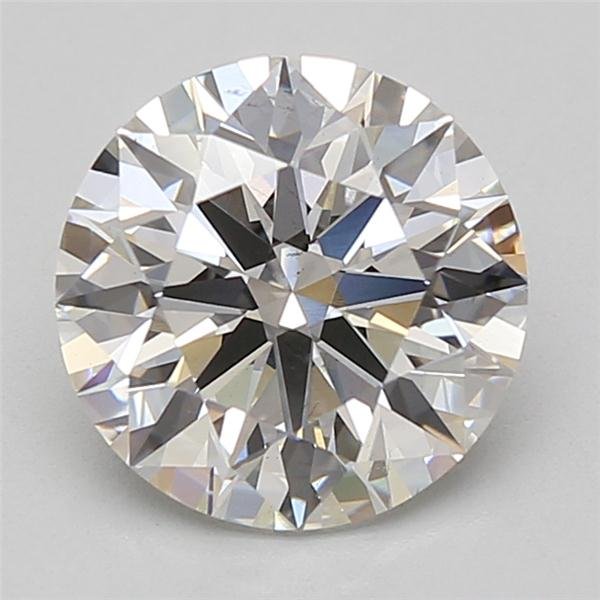 3.01ct F VS2 Rare Carat Ideal Cut Round Lab Grown Diamond