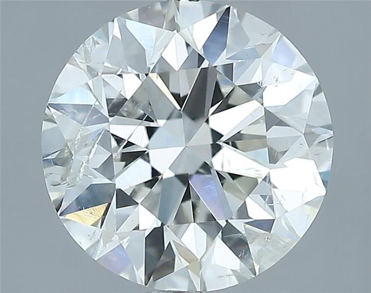2.81ct H SI2 Rare Carat Ideal Cut Round Diamond