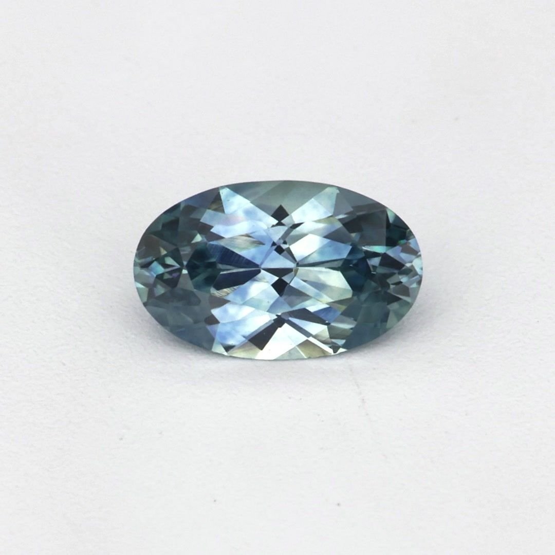 0.24 Carat Green Oval Sapphire