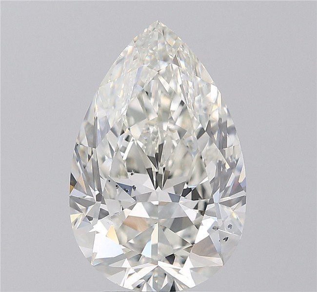 4.01ct I SI1 Rare Carat Ideal Cut Pear Diamond