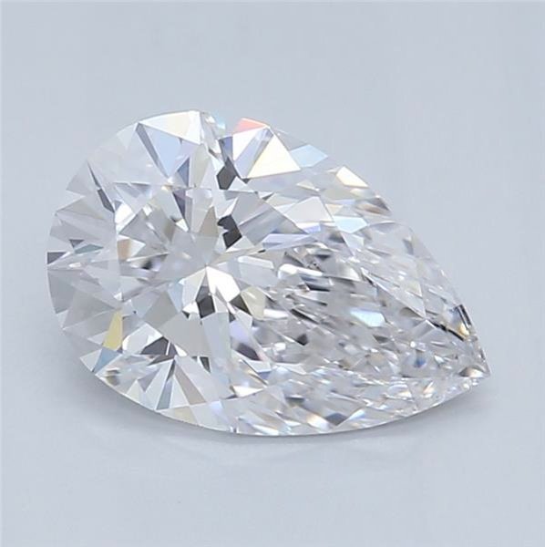 0.61ct E VVS2 Rare Carat Ideal Cut Pear Lab Grown Diamond