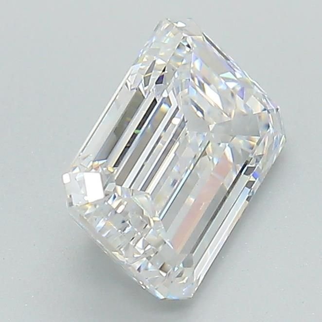 1.53ct D VS2 Excellent Cut Emerald Lab Grown Diamond