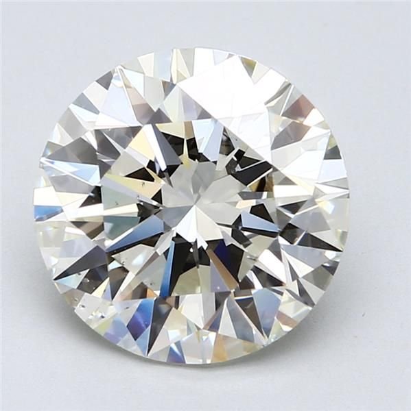 5.13ct K SI1 Rare Carat Ideal Cut Round Diamond