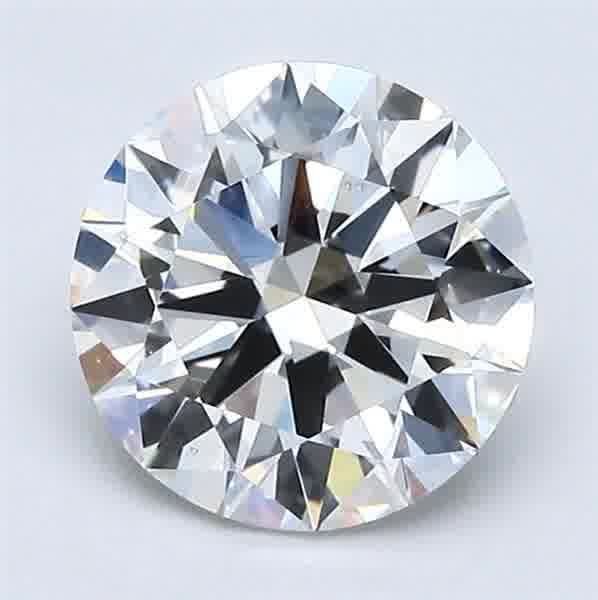 1.70ct H VS2 Rare Carat Ideal Cut Round Diamond