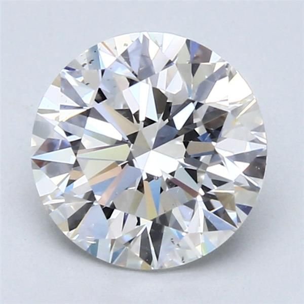2.22ct F SI1 Rare Carat Ideal Cut Round Diamond