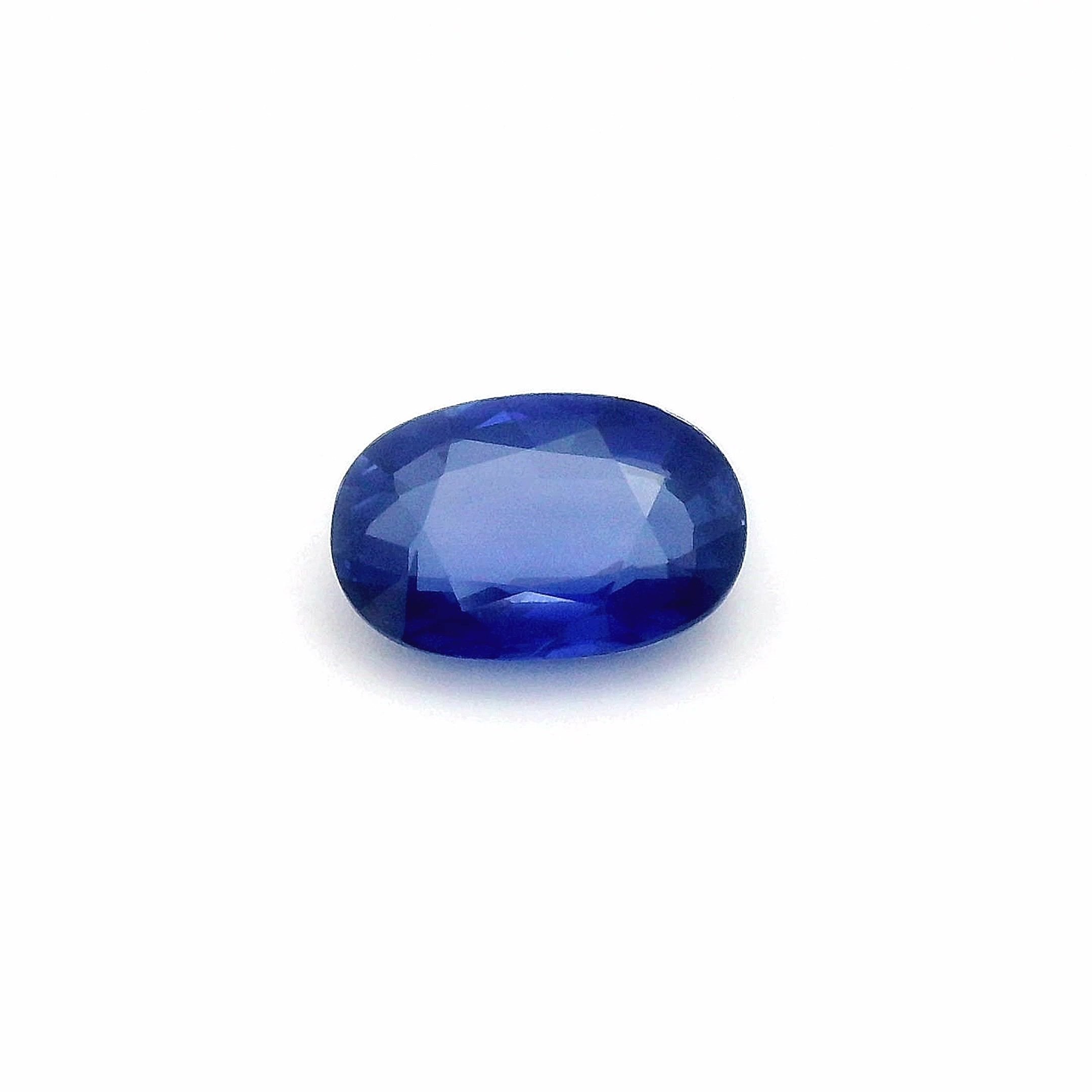 2.67 Carat Blue Oval Sapphire