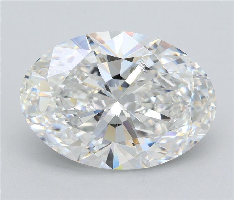 7.01ct E SI1 Rare Carat Ideal Cut Oval Lab Grown Diamond