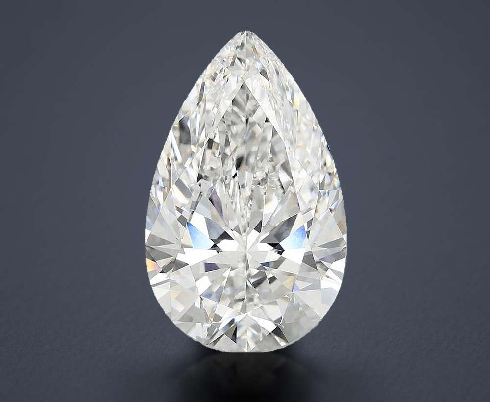 9.67 Carat Pear Lab Diamond