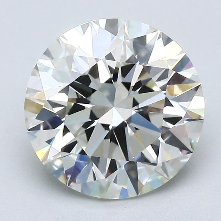 2.58ct J VVS2 Rare Carat Ideal Cut Round Diamond