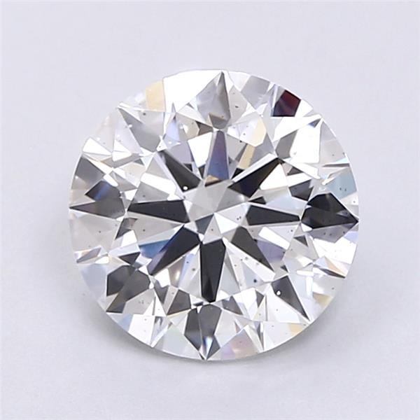 2.01ct D SI1 Rare Carat Ideal Cut Round Lab Grown Diamond