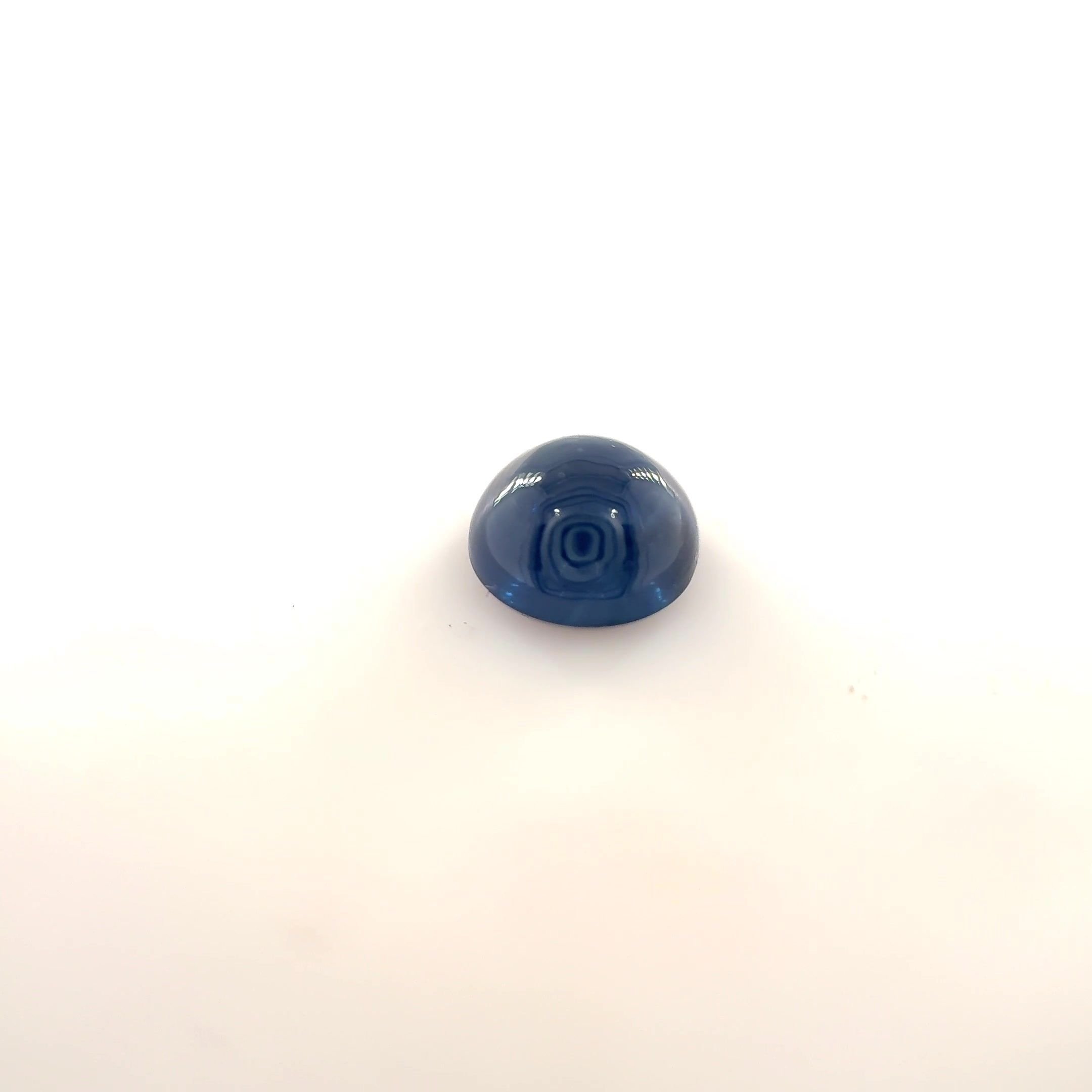 1.24 Carat Blue Round Sapphire