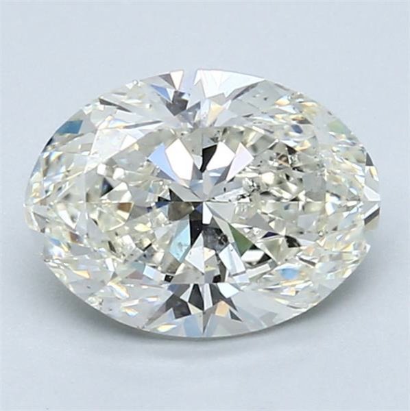 1.70ct J SI2 Rare Carat Ideal Cut Oval Diamond