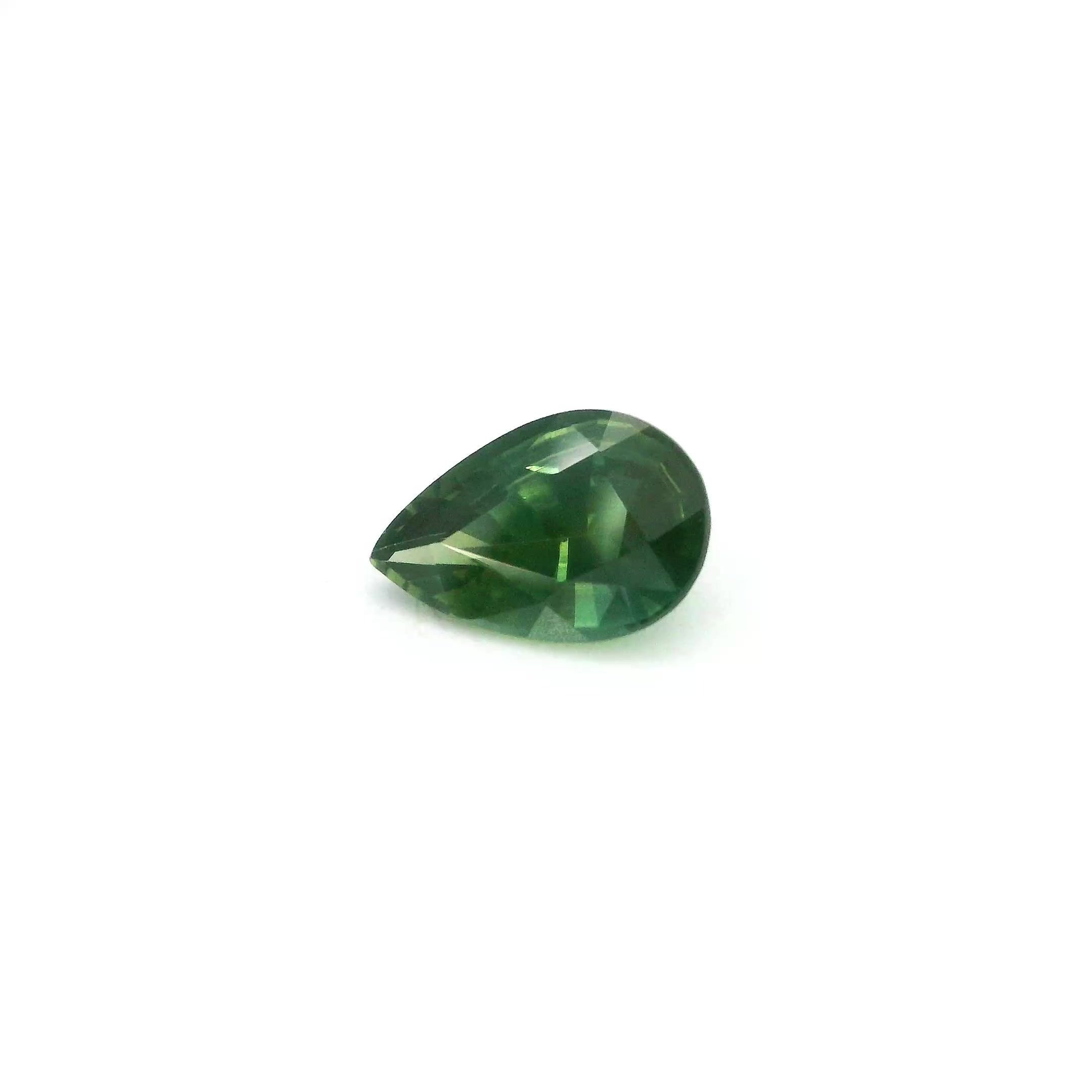 1.11 Carat Green Pear Sapphire