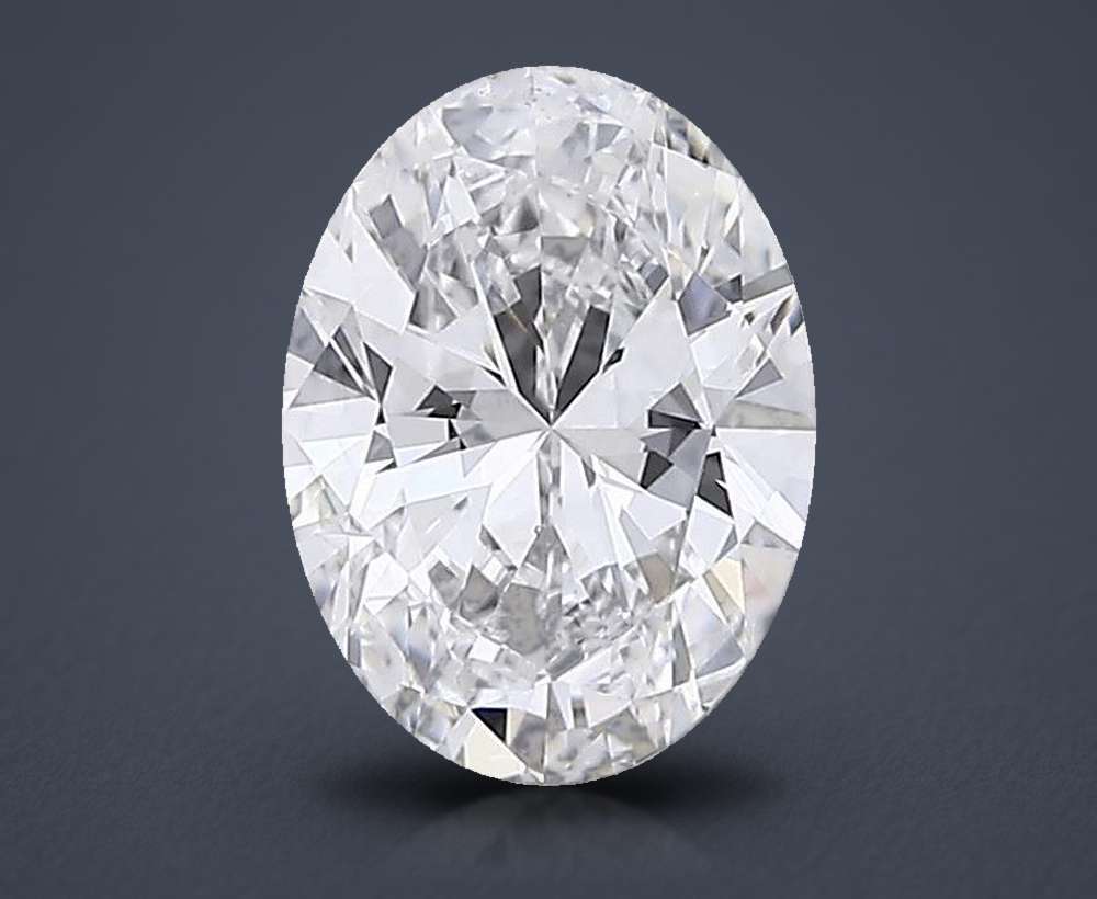 1.00 Carat Oval Lab Diamond