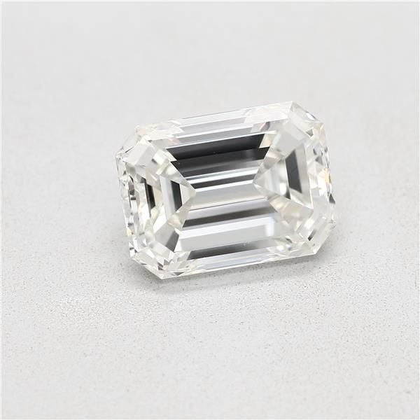 3.01ct J VS2 Rare Carat Ideal Cut Emerald Diamond